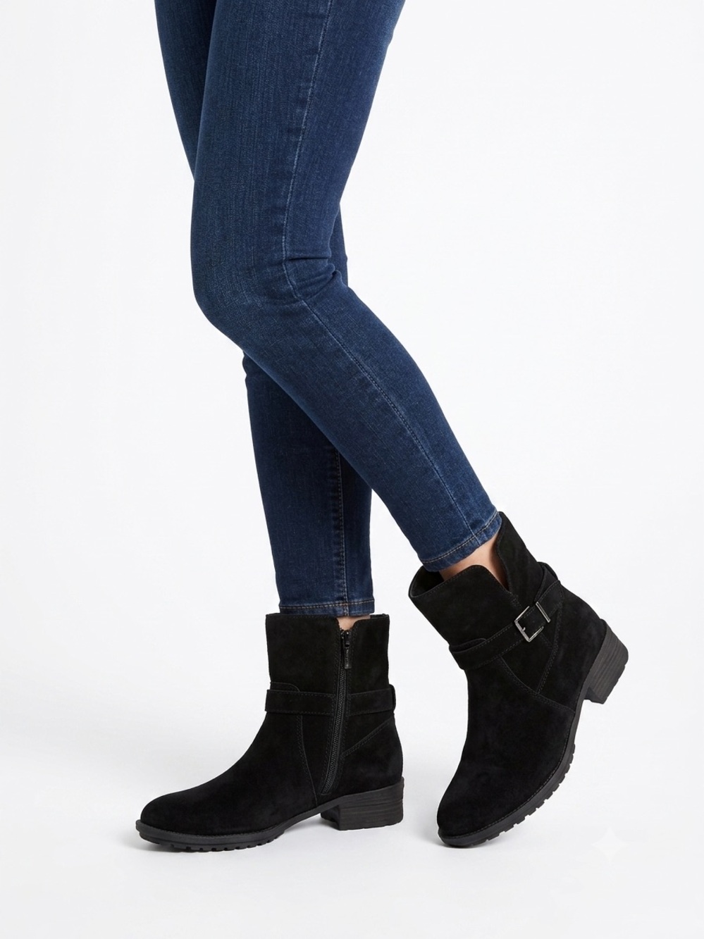 Blondo Waterproof NWOT Black Suede Women's Ankle Boots with Side Zip